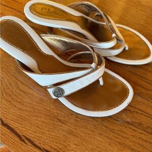 Cole Haan Women's Sandals in White and Brown
